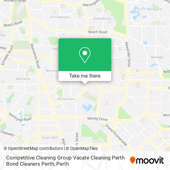 Competitive Cleaning Group Vacate Cleaning Perth Bond Cleaners Perth map