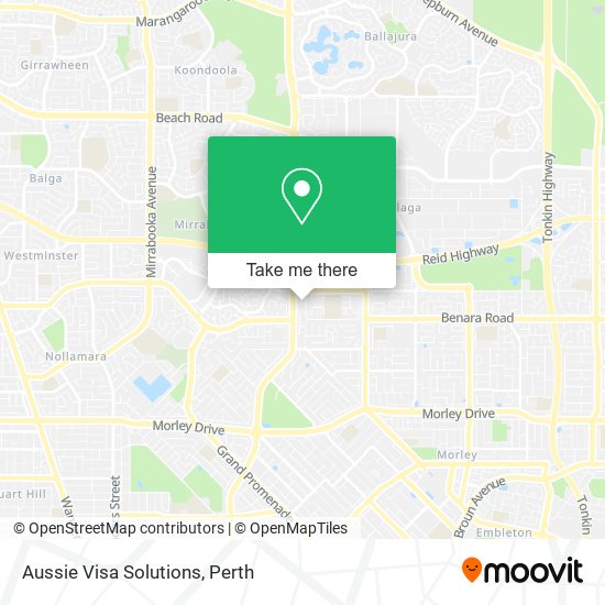 Aussie Visa Solutions map