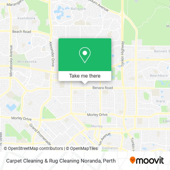 Carpet Cleaning & Rug Cleaning Noranda map