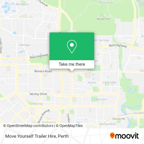 Move Yourself Trailer Hire map