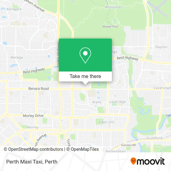 Mapa Perth Maxi Taxi