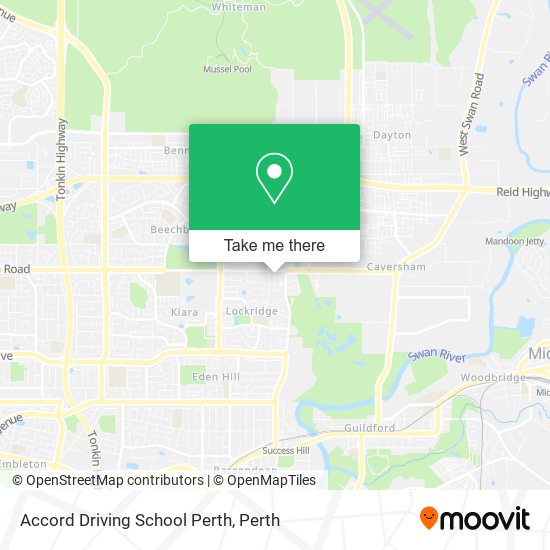 Mapa Accord Driving School Perth