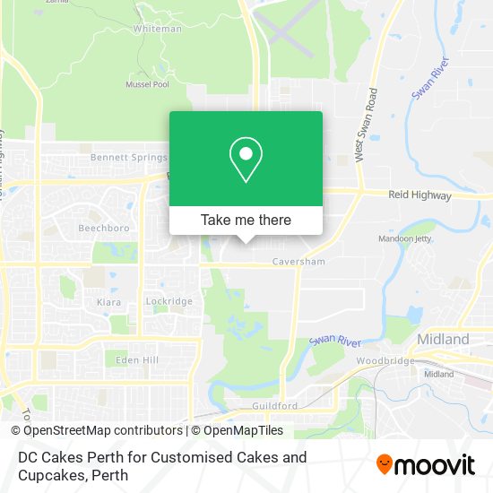 DC Cakes Perth for Customised Cakes and Cupcakes map