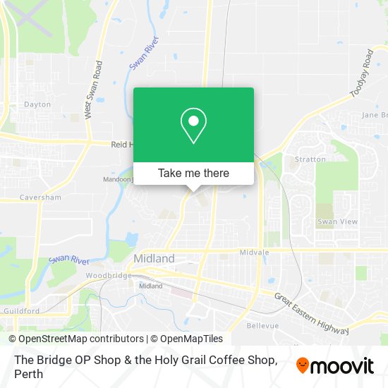 The Bridge OP Shop & the Holy Grail Coffee Shop map