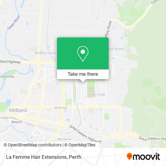 La Femme Hair Extensions map