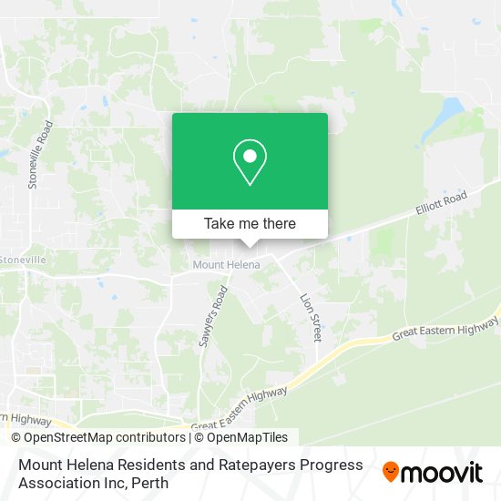 Mount Helena Residents and Ratepayers Progress Association Inc map
