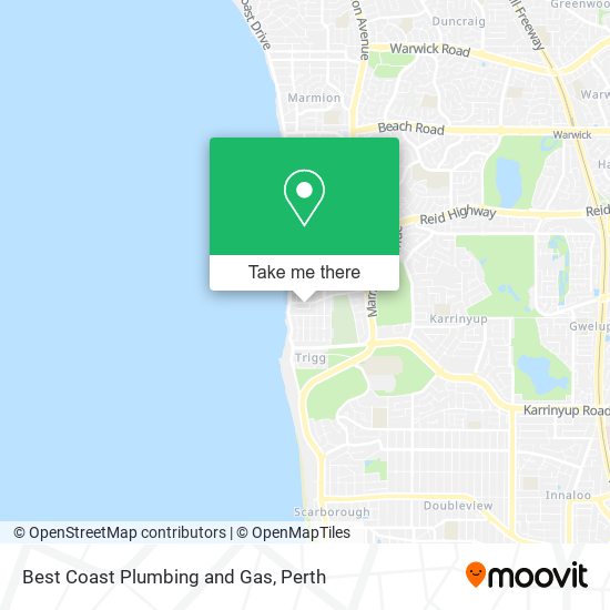 Best Coast Plumbing and Gas map