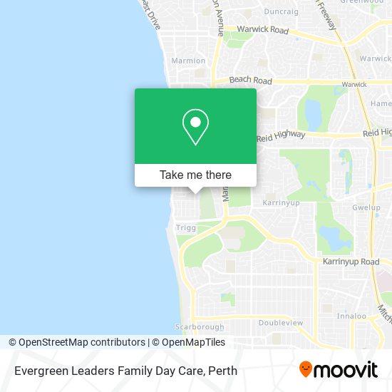 Evergreen Leaders Family Day Care map