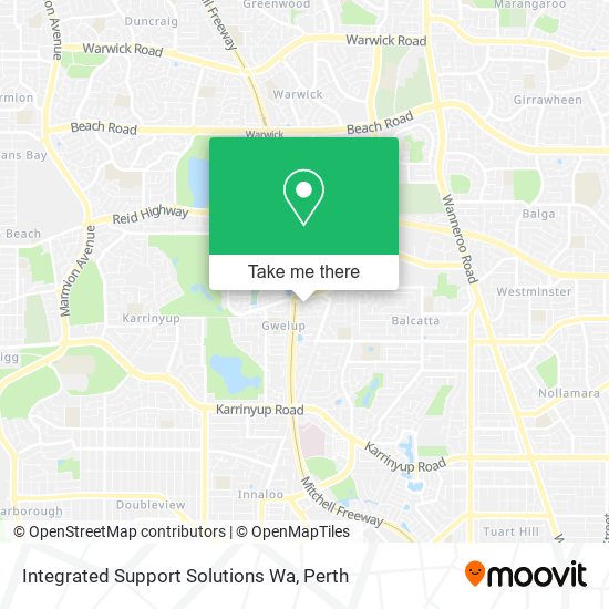 Integrated Support Solutions Wa map