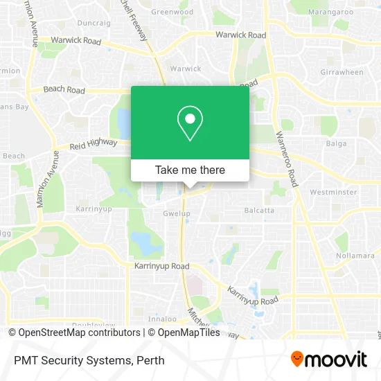 Mapa PMT Security Systems