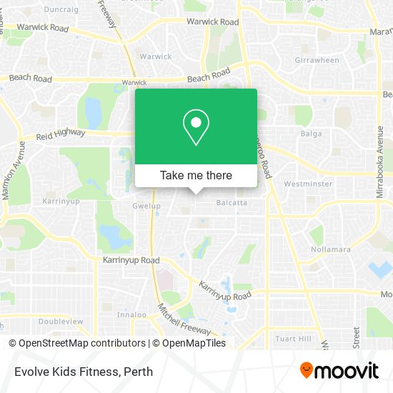 Evolve Kids Fitness map