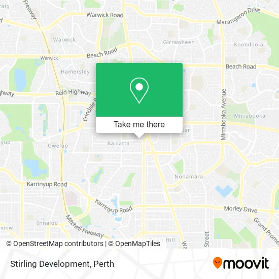 Stirling Development map