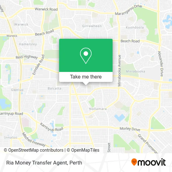 Mapa Ria Money Transfer Agent