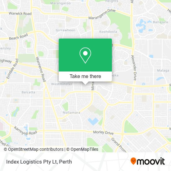 Index Logistics Pty Lt map