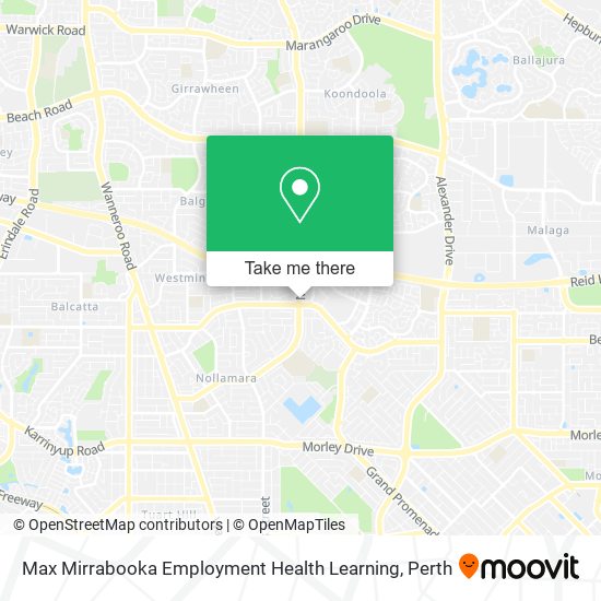 Max Mirrabooka Employment Health Learning map