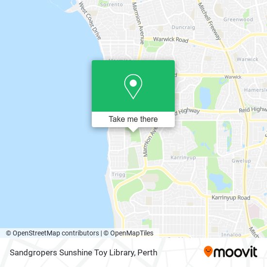 Sandgropers Sunshine Toy Library map