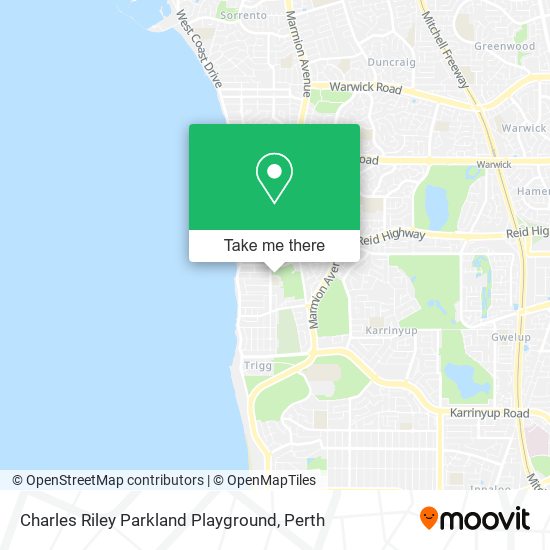 Charles Riley Parkland Playground map