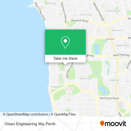 Mapa Olsen Engineering Wa