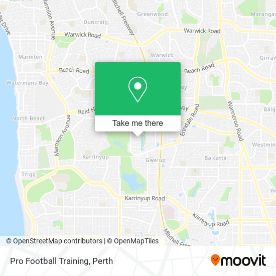 Pro Football Training map
