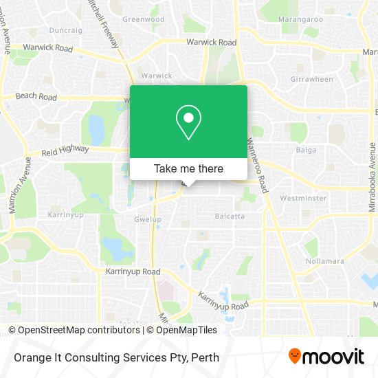 Mapa Orange It Consulting Services Pty