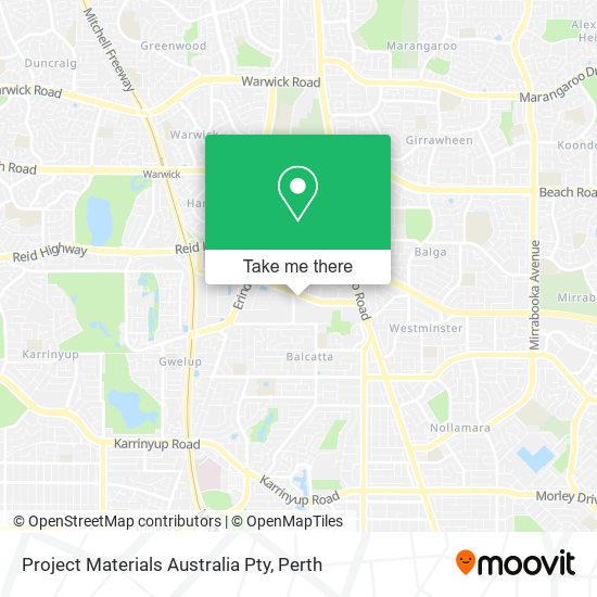 Project Materials Australia Pty map