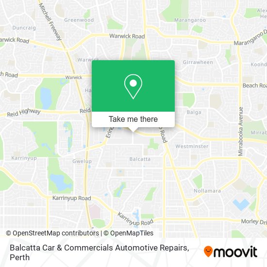 Balcatta Car & Commercials Automotive Repairs map