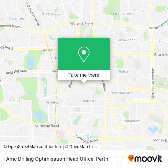 Amc Drilling Optimisation Head Office map