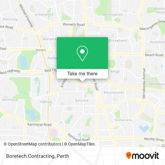 Boretech Contracting map