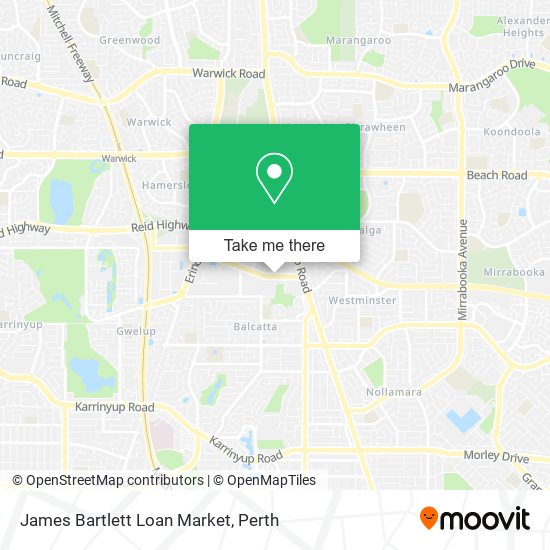 Mapa James Bartlett Loan Market