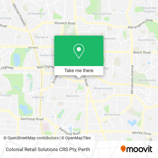 Mapa Colonial Retail Solutions CRS Pty