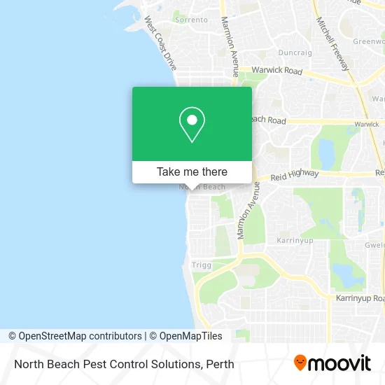 Mapa North Beach Pest Control Solutions
