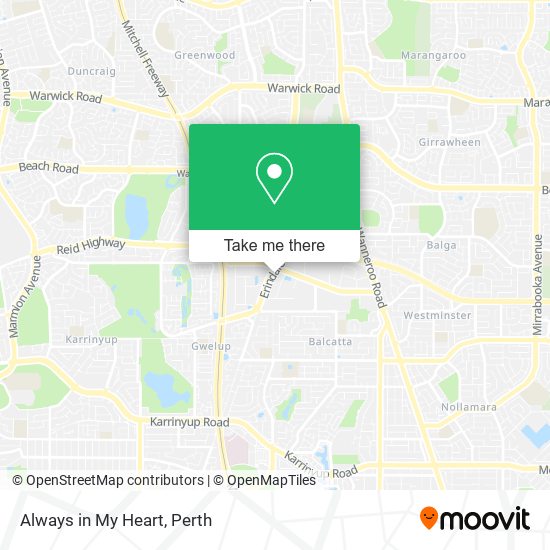 Always in My Heart map