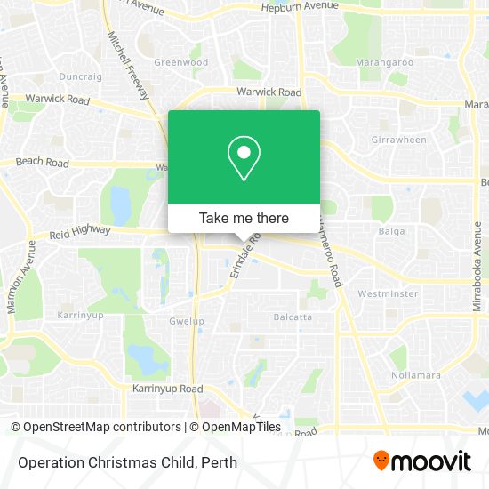 Operation Christmas Child map