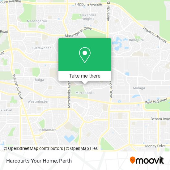 Harcourts Your Home map