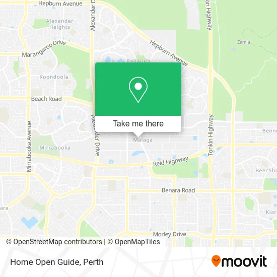 Mapa Home Open Guide