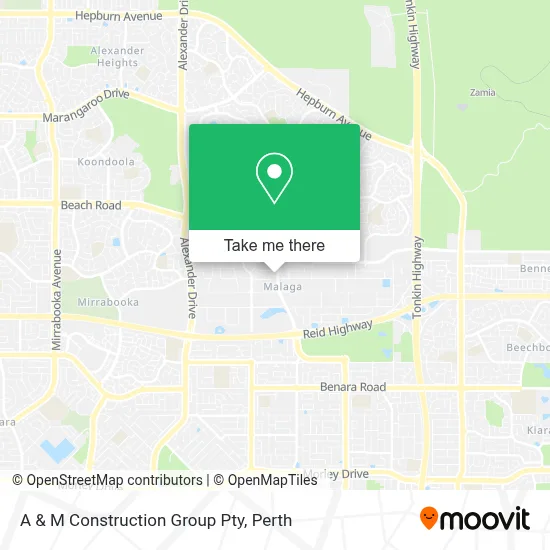 Mapa A & M Construction Group Pty