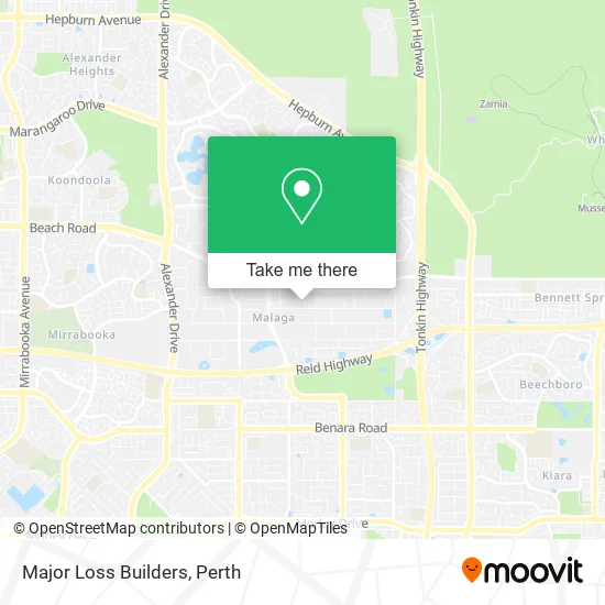 Major Loss Builders map