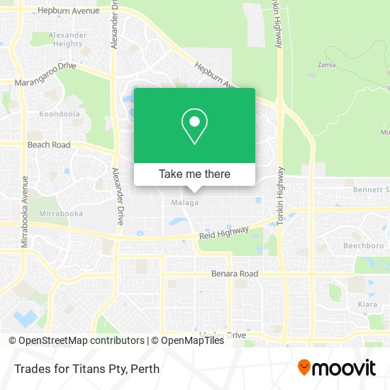 Trades for Titans Pty map