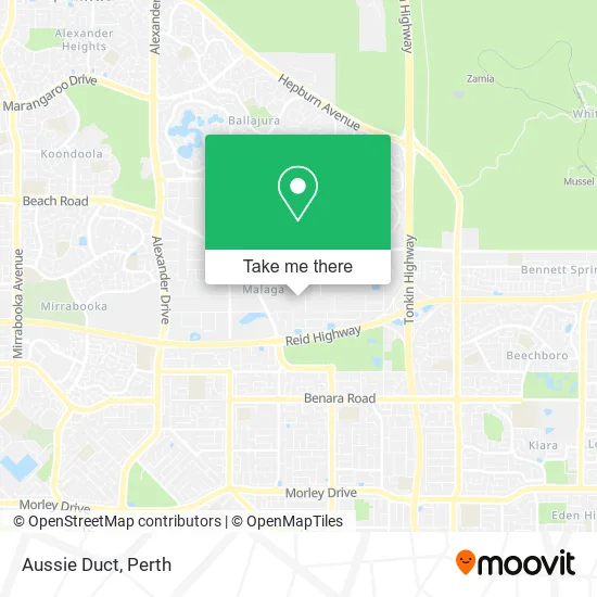 Aussie Duct map