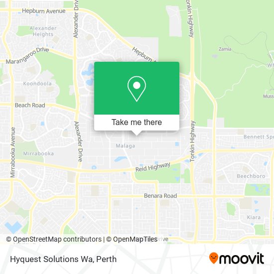 Hyquest Solutions Wa map