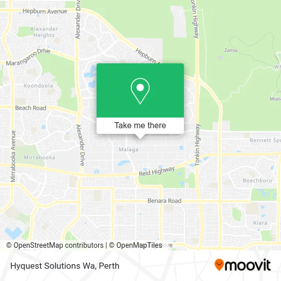 Mapa Hyquest Solutions Wa