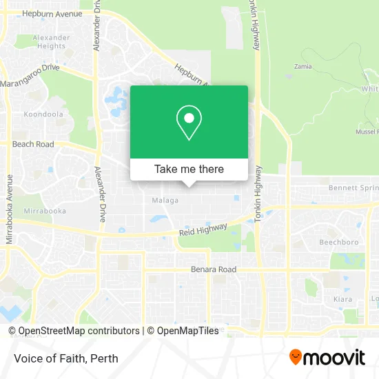 Mapa Voice of Faith