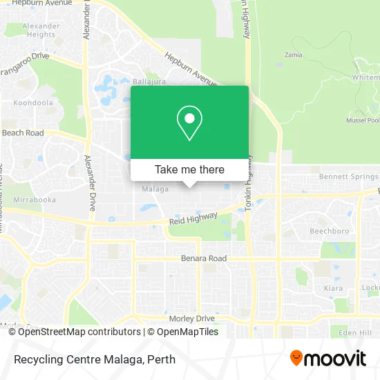 Recycling Centre Malaga map