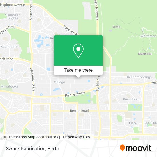 Swank Fabrication map