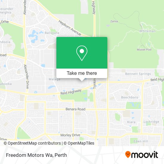 Freedom Motors Wa map