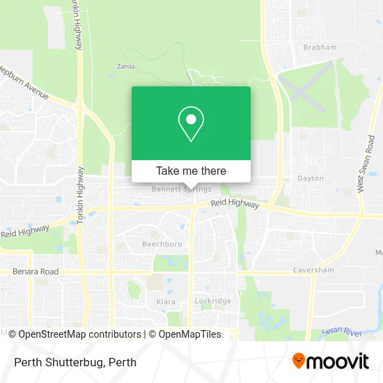 Mapa Perth Shutterbug