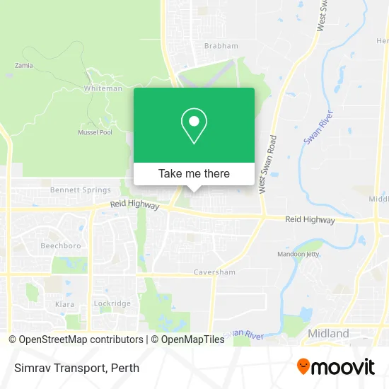 Mapa Simrav Transport