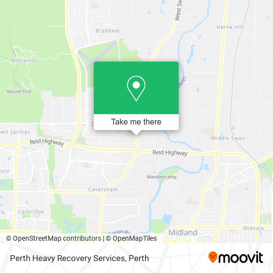 Perth Heavy Recovery Services map