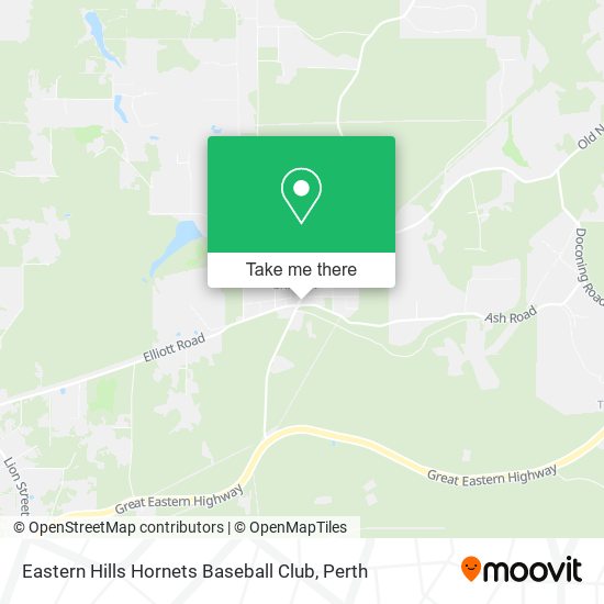 Mapa Eastern Hills Hornets Baseball Club