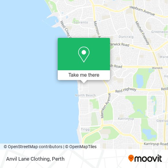 Anvil Lane Clothing map